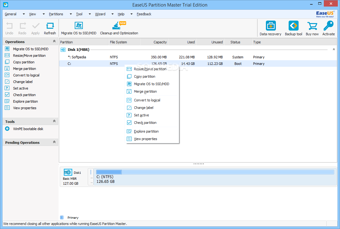  Special Features for EaseUS Partition Master Professional 11.10 Key 