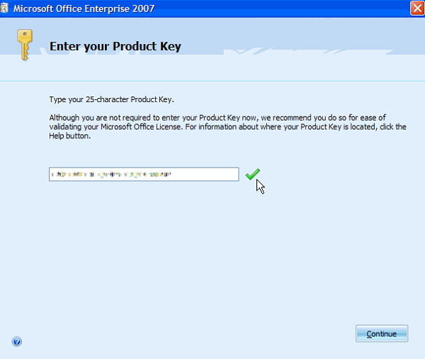  Microsoft Office 2007 free product key 