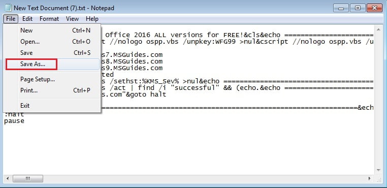  save code as a batch file 